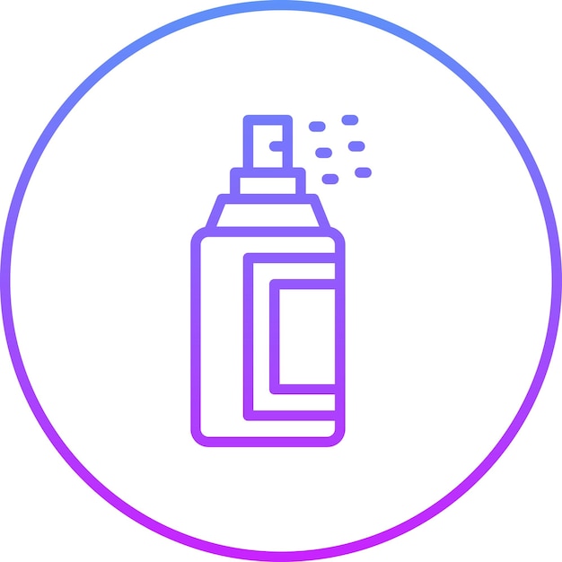 Ilustración del icono del vector de pulverización del conjunto de iconos de cosméticos