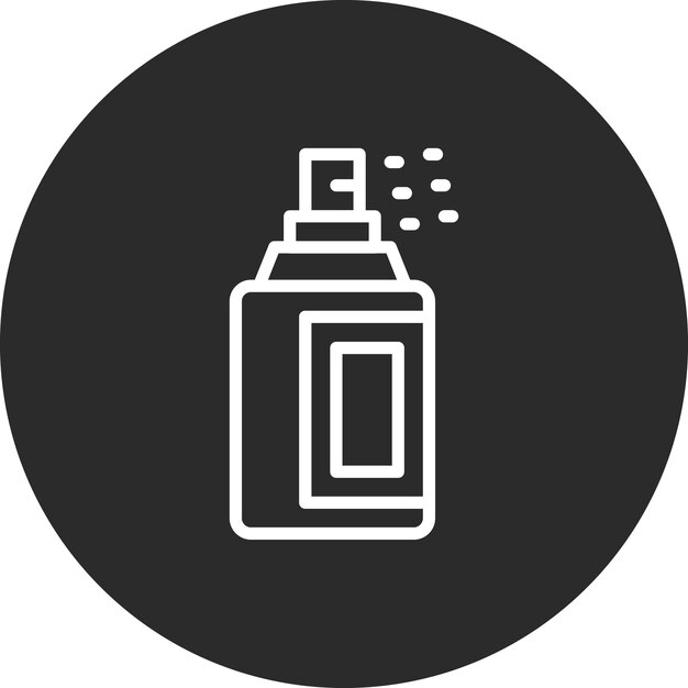 Ilustración del icono del vector de pulverización del conjunto de iconos de Mall