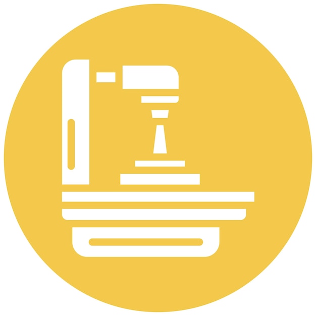 Ilustración del icono del vector de radiación de la máquina del conjunto de iconos de quimioterapia
