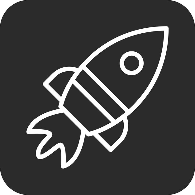 Ilustración del icono del vector de refuerzo espacial del conjunto de iconos de tecnología espacial