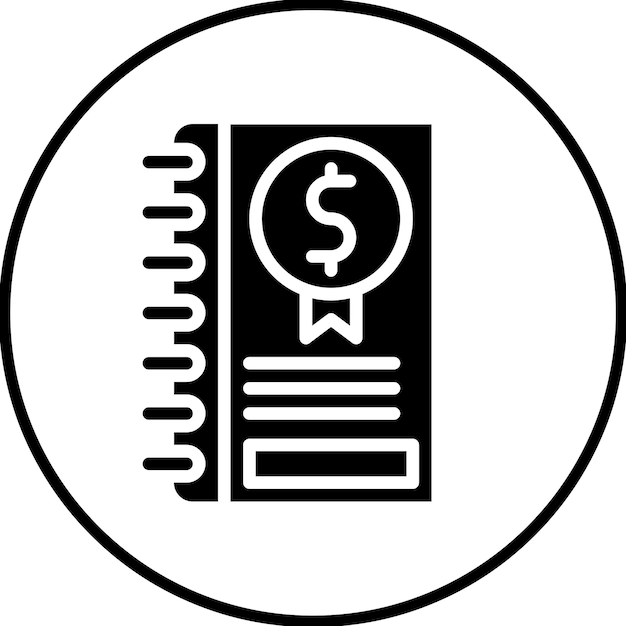 Ilustración del icono del vector de reserva del conjunto de iconos de contabilidad