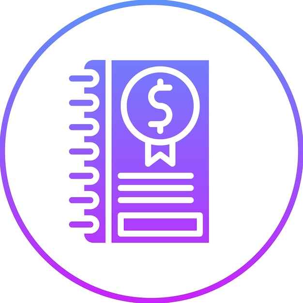 Ilustración del icono del vector de reserva del conjunto de iconos de contabilidad