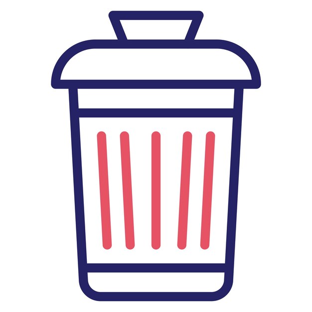Ilustración del icono del vector de residuos del conjunto de iconos de la ciudad inteligente