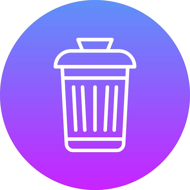 Ilustración del icono del vector de residuos del conjunto de iconos de la ciudad inteligente