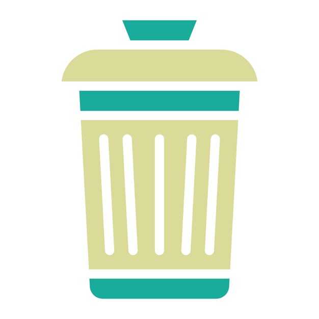 Ilustración del icono del vector de residuos del conjunto de iconos de la ciudad inteligente