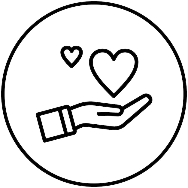 Ilustración del icono del vector de respeto del conjunto de iconos de Generation Gap