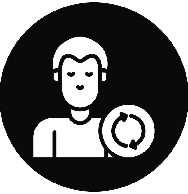 Ilustración del icono del vector de retención de clientes del conjunto de iconos de Business Analytics