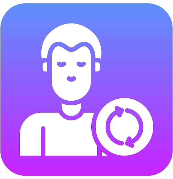 Ilustración del icono del vector de retención de clientes del conjunto de iconos de Business Analytics