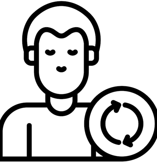Ilustración del icono del vector de retención de clientes del conjunto de iconos de Business Analytics