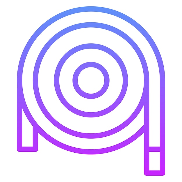 Ilustración del icono del vector de rollo de cable del conjunto de iconos del proceso industrial
