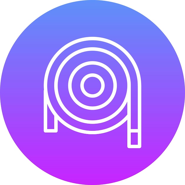 Ilustración del icono del vector de rollo de cable del conjunto de iconos del proceso industrial