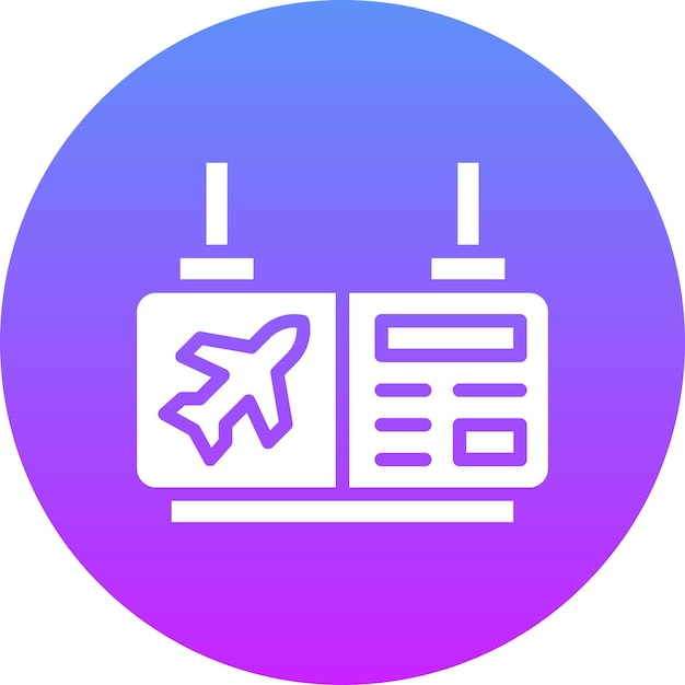 Ilustración del icono del vector de salida del avión del conjunto de iconos de inmigración