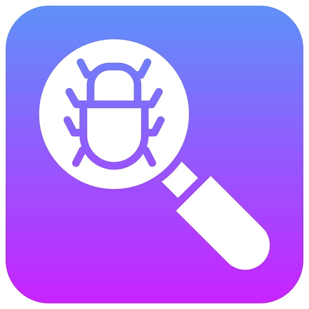 Ilustración del icono del vector de seguimiento de defectos del conjunto de iconos de garantía de calidad