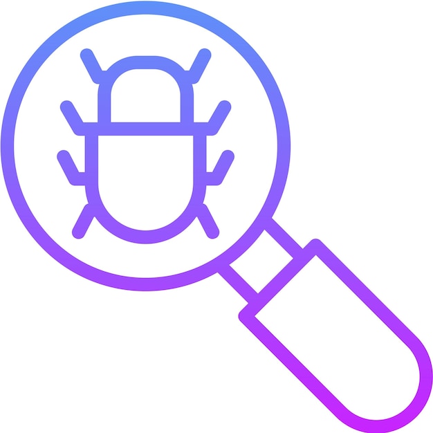 Ilustración del icono del vector de seguimiento de defectos del conjunto de iconos de garantía de calidad