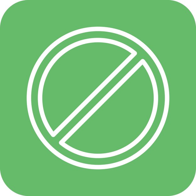 Ilustración del icono del vector de señales de parada del conjunto de iconos de protección y seguridad