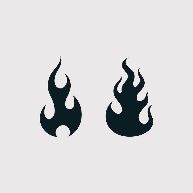 Ilustración de icono de vector de símbolo de silueta de fuego. Concepto De Icono De Silueta De Fuego Blanco Aislado.