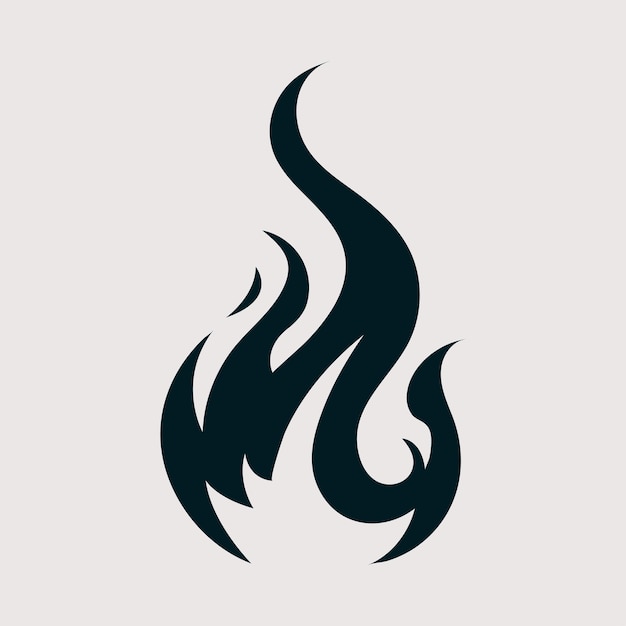 Ilustración de icono de vector de símbolo de silueta de fuego. concepto de icono de silueta de fuego blanco aislado.