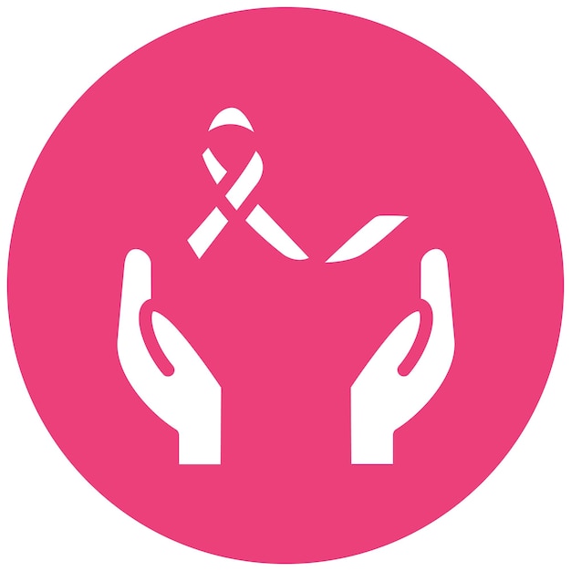 Ilustración del icono del vector sobreviviente del cáncer del icono de la quimioterapia