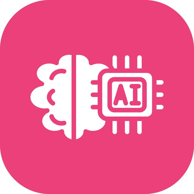 Ilustración del icono del vector de súper inteligencia del conjunto de iconos de análisis de datos