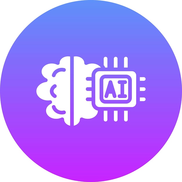 Ilustración del icono del vector de súper inteligencia del conjunto de iconos de análisis de datos
