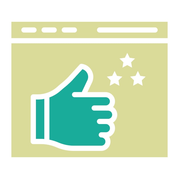 Ilustración del icono del vector de la tasa de impresiones del conjunto de iconos de marketing digital
