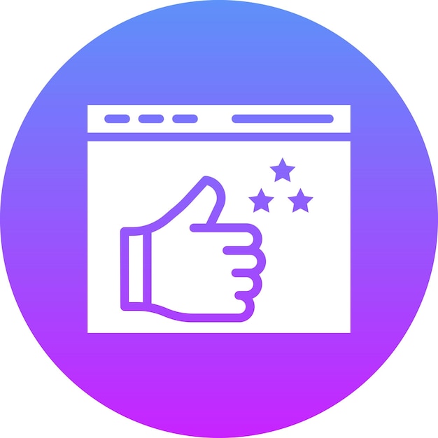 Ilustración del icono del vector de la tasa de impresiones del conjunto de iconos de marketing digital