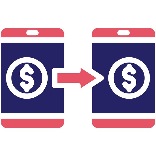 Ilustración del icono del vector de transacciones monetarias del conjunto de iconos de finanzas y dinero