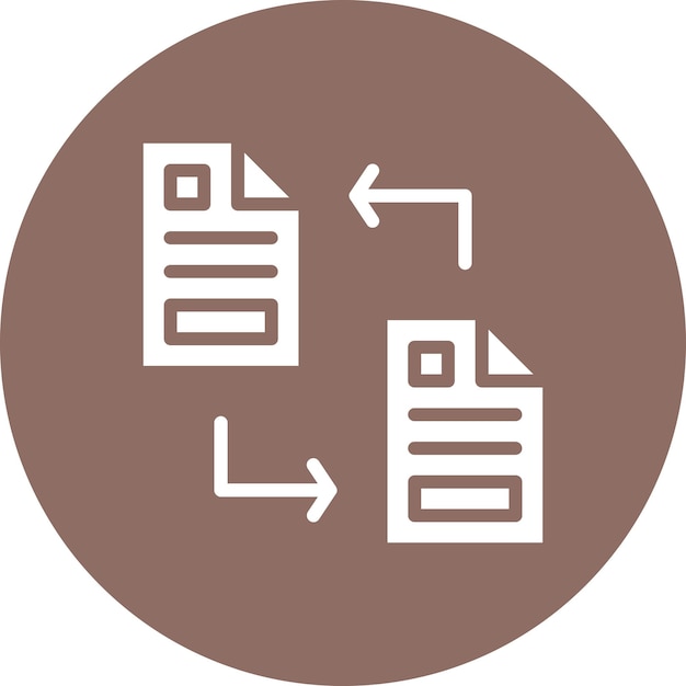 Ilustración del icono del vector de transferencia de archivos del conjunto de iconos de alojamiento web