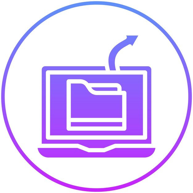 Ilustración del icono del vector de transferencia de archivos del conjunto de iconos de educación OnGGSCE