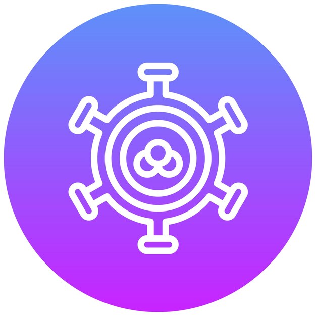 Ilustración del icono del vector del tumor del conjunto de iconos de quimioterapia