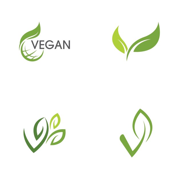 Ilustración de icono de vector vegano