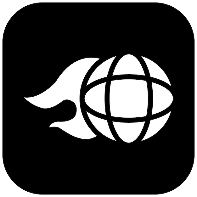 Ilustración del icono del vector de velocidad de red del conjunto de iconos de red