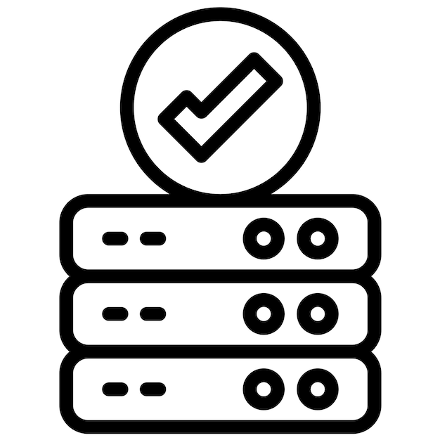Ilustración del icono del vector de veracidad del conjunto de iconos de Big Data