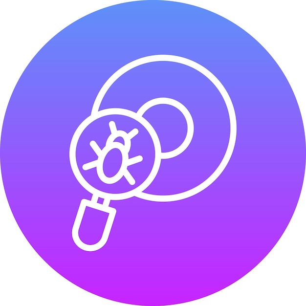 Ilustración del icono del vector de virus de CD del conjunto de iconos de seguridad cibernética