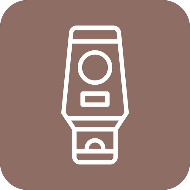 Ilustración del icono vectorial del acondicionador del conjunto de iconos de cosméticos