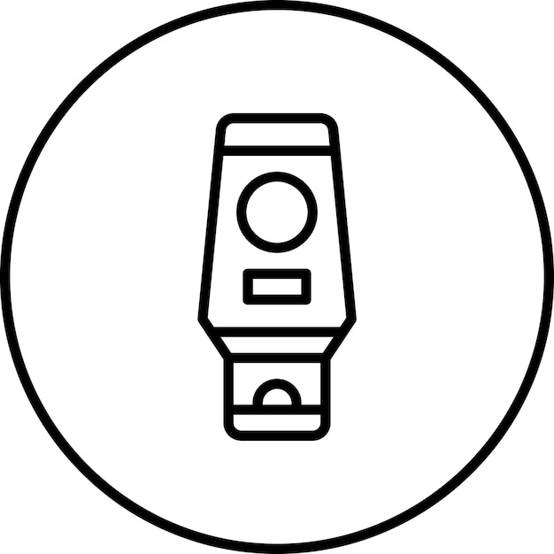 Ilustración del icono vectorial del acondicionador del conjunto de iconos de cosméticos