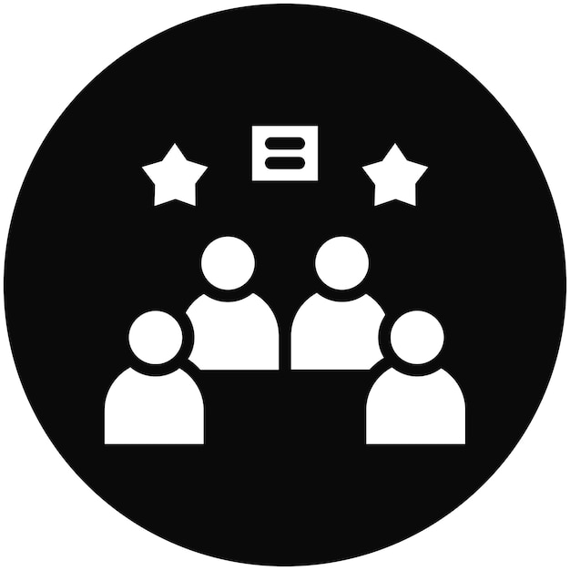 Ilustración del icono vectorial de actividades grupales del conjunto de iconos de planificación de vacaciones