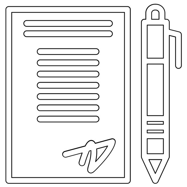 Ilustración del icono vectorial del acuerdo del conjunto de iconos de comunicaciones