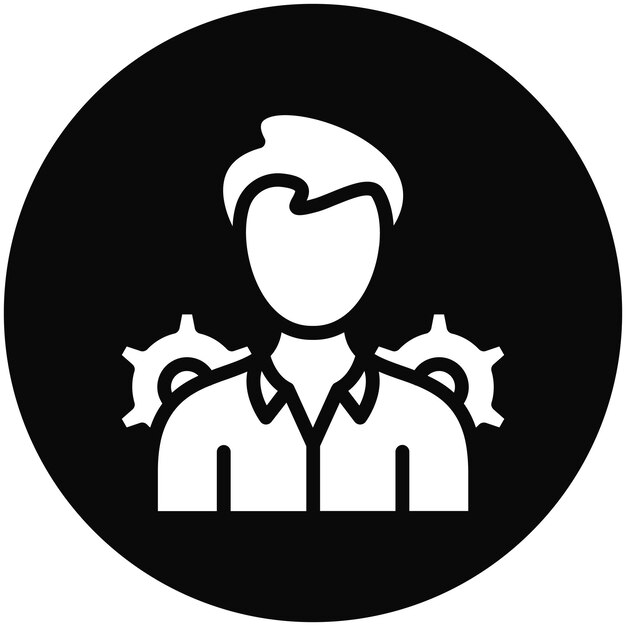 Ilustración del icono vectorial de la administración del conjunto de iconos de la legislación