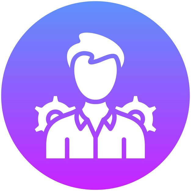 Ilustración del icono vectorial de la administración del conjunto de iconos de la legislación