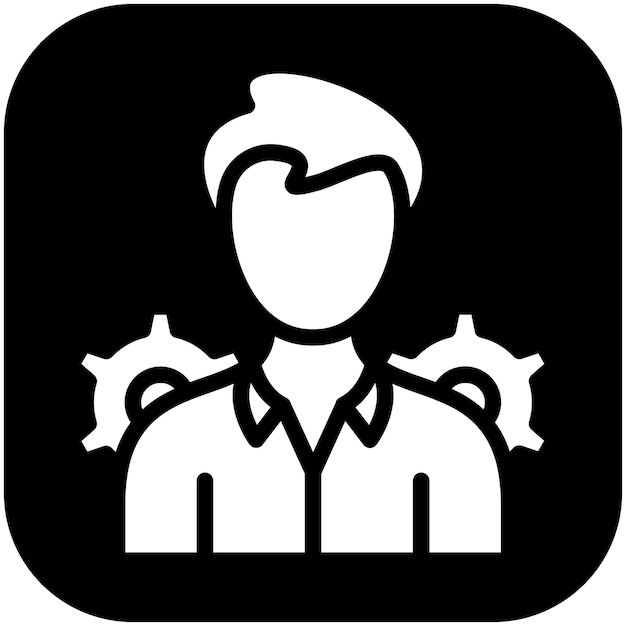 Ilustración del icono vectorial de la administración del conjunto de iconos de la legislación