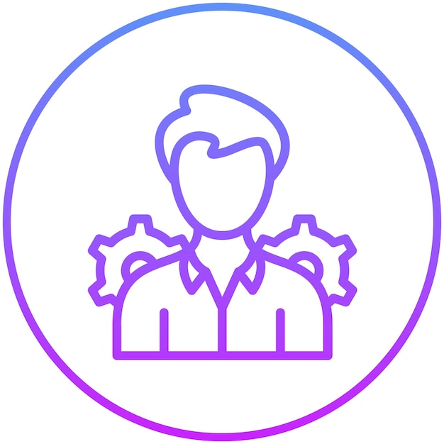 Ilustración del icono vectorial de la administración del conjunto de iconos de la legislación