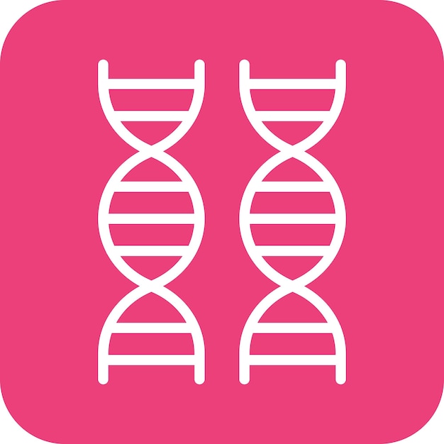 Ilustración del icono vectorial de ADN del conjunto de iconos de salud mental