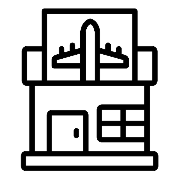 Ilustración del icono vectorial de la agencia de viajes del icono de la peregrinación del Hajj