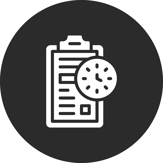 Ilustración del icono vectorial de la agenda del conjunto de iconos de papelería de la oficina