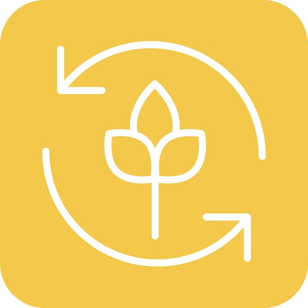 Ilustración del icono vectorial de agronomía del conjunto de iconos de agricultura