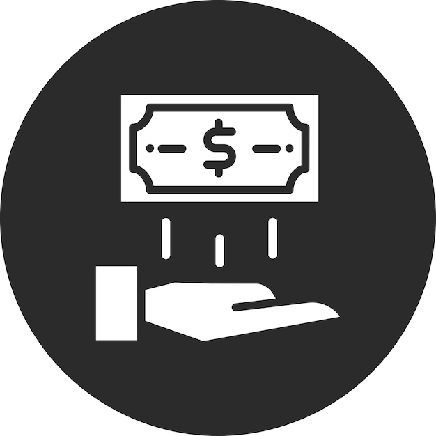 Vector ilustración del icono vectorial de ahorro de dinero del conjunto de iconos de banca y finanzas