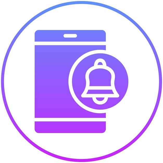 Ilustración del icono vectorial de alarma de teléfono inteligente del conjunto de iconos de hora y fecha