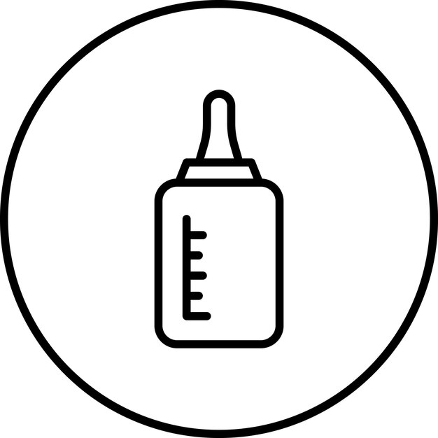 Ilustración del icono vectorial del alimentador del conjunto de iconos del jardín de infantes