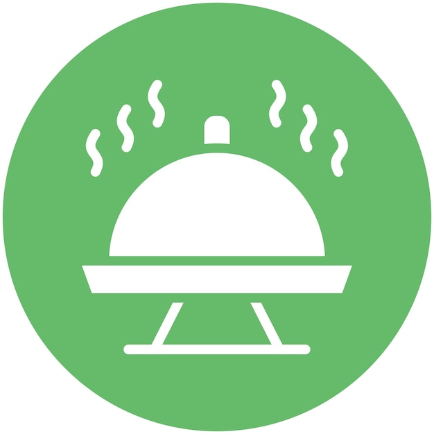 Ilustración del icono vectorial de alimentos del conjunto de iconos de catering